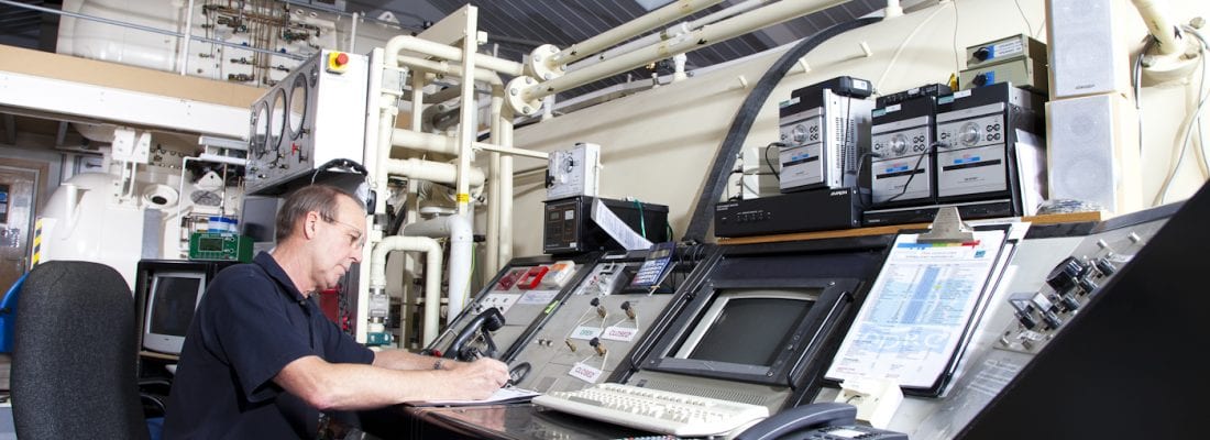 Photo of our Chamber Superintendent preparing for a dive at Dive Control