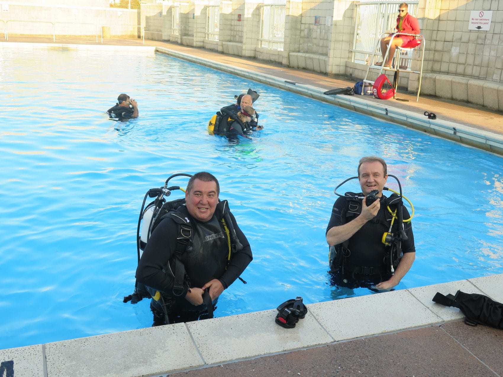 Diving training