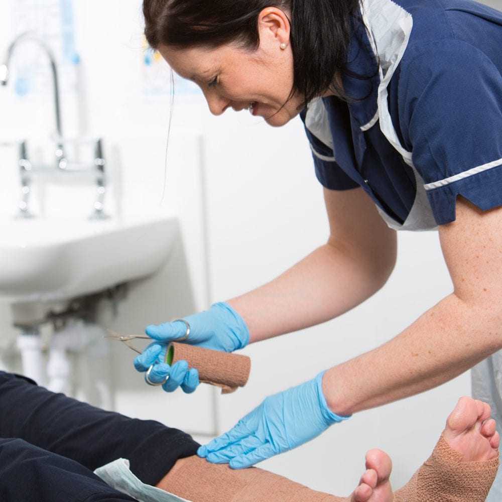 Wound care nurse