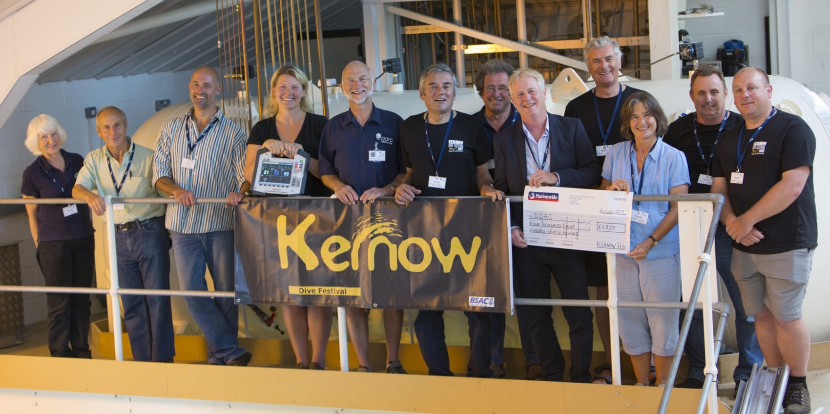 DDRC Team with Kernow Federation representatives with fundraising cheque