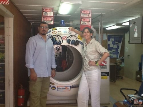 Dr Ashford visiting a Hyperbaric Medical Unit in Egypt