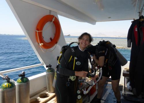 Dr Ashford diving in Egypt
